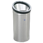 Contenedor industrial jumbo de acero inoxidable con tapa inclinada