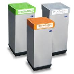 Contenedor cúbico de acero inoxidable con sistema basculante ecológico