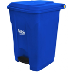 Cesto de pedal azul de 50 litros de capacidad