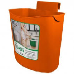 Pequeño contenedor de plástico colgable de 6.5 litros para optimizar espacios