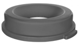 Tapa gris tipo embudo para contenedor circular
