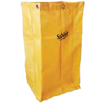 Bolsa de lona amarilla de gran capacidad para repuesto de carrito de servicio hotelero