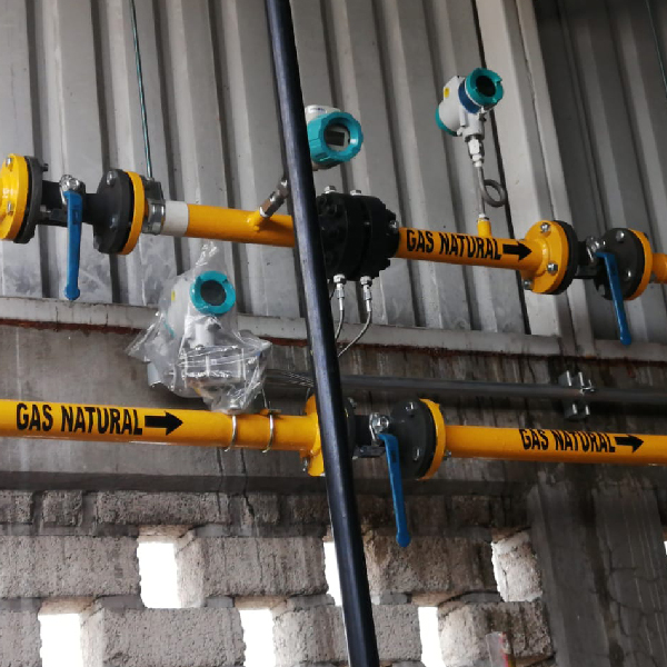 Sistema de tuberías aéreas para suministro seguro de gas LP y diésel